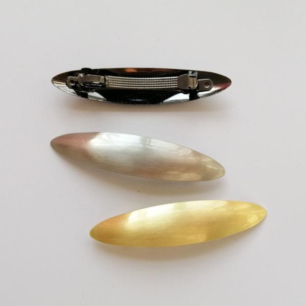 Pony Tail Gold Metal Geometric Hair Clips Spring Pins Korea Women  10.5x1.5cm