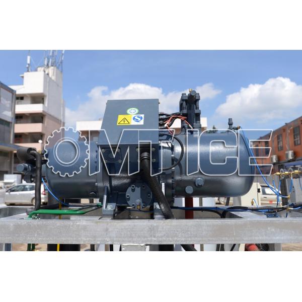 8ton Flake Ice Maker Machine For Fishes Storage with Compressor Bitzer
