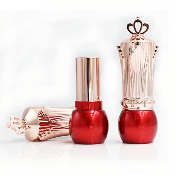 ABS Crown Custom Lipstick Containers Irregular Shape Red Color