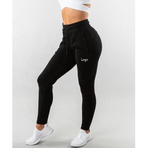Jogger черноты Wicking пота Breathable задыхается Joggers Waisted женщин высокие