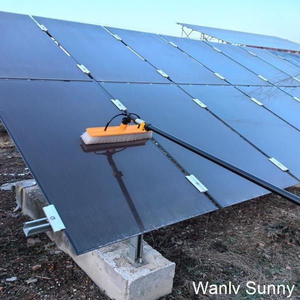 Seção 5 Pólo telescópico alimentado com água de fibra de carbono para limpeza e lavagem de painéis solares