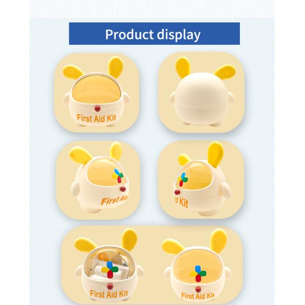 New Arrival Cute Cartoon Travel Nylon Purple Mini Children's First Aid Kit Bags Portable Medical Kit For Moms Green Packet Full