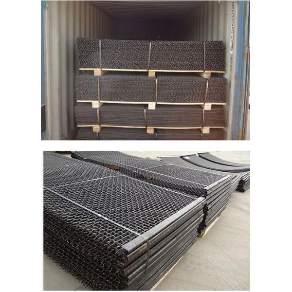 Экран 1200mm 1500mm ячеистой сети волнистой проволки нержавеющей стали Velp 0.7mm вибрируя