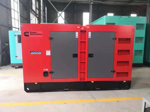 Grupo Gerador a Diesel Silencioso Vermelho ISO9001 Tipo Básico Grupo Gerador Elétrico
