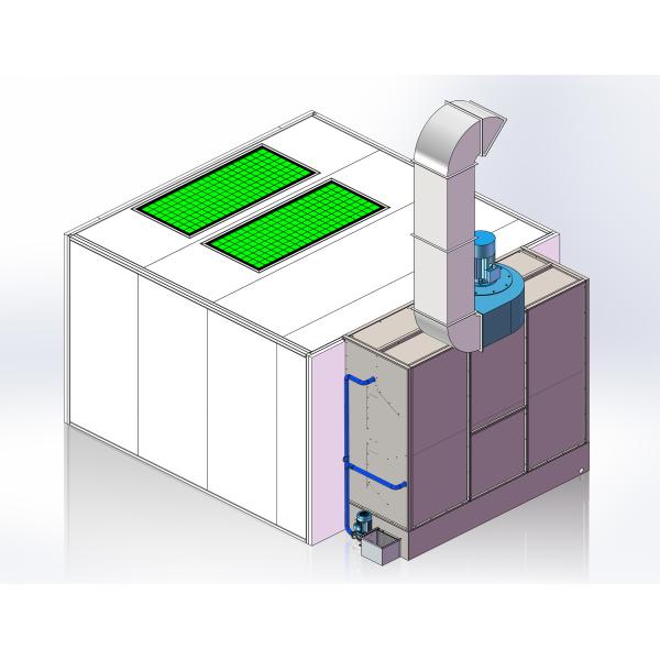 Naturally Intake Air Spray Booth Water Curtain Filter Furniture  Industrial