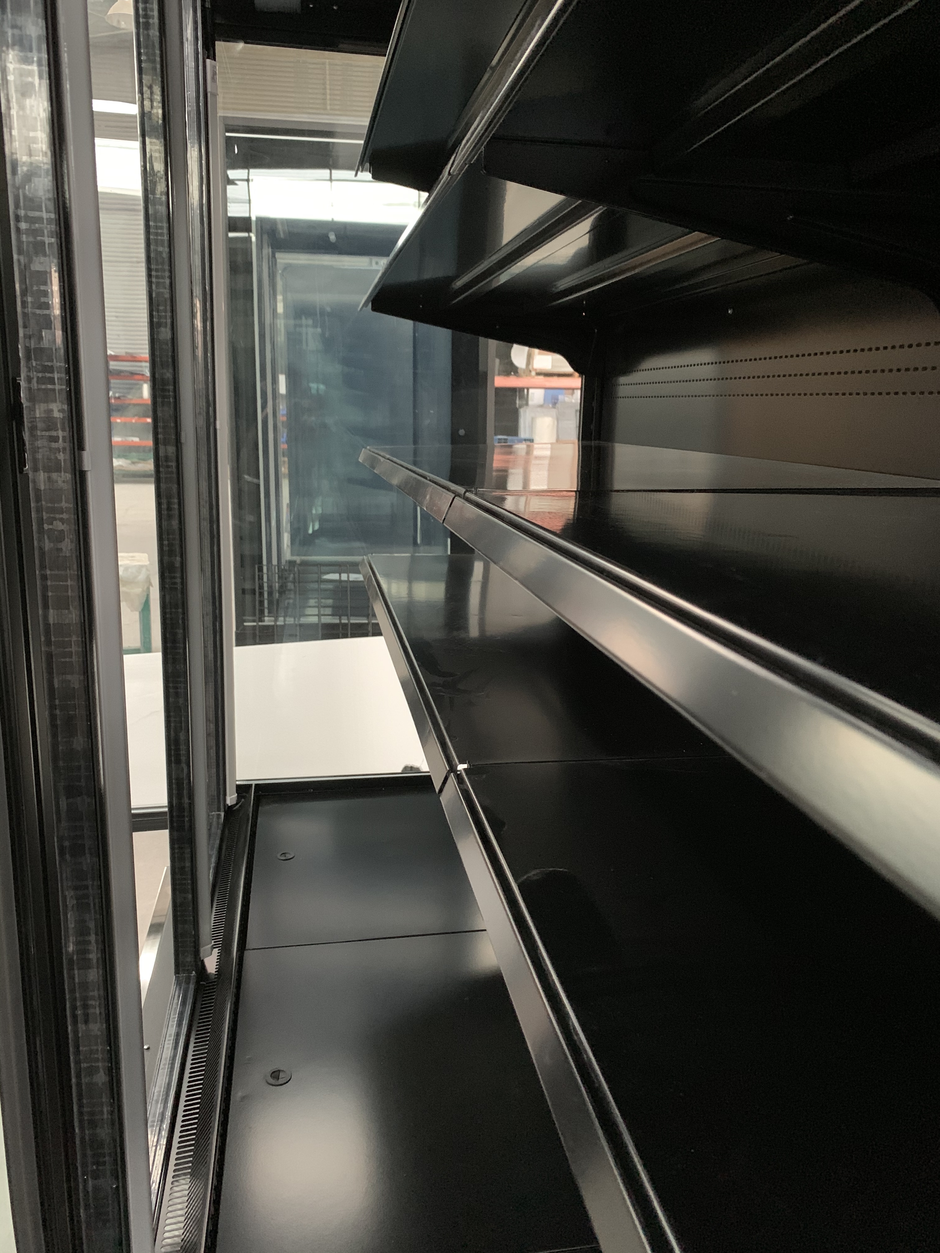 GAEAECO 3750mm Glass Door Multideck Display Refrigerator – 740mm Depth, 5 Shelves, LED, SAIWEI EC Fan, Dixell Thermostat, Anti-Fog Glass
