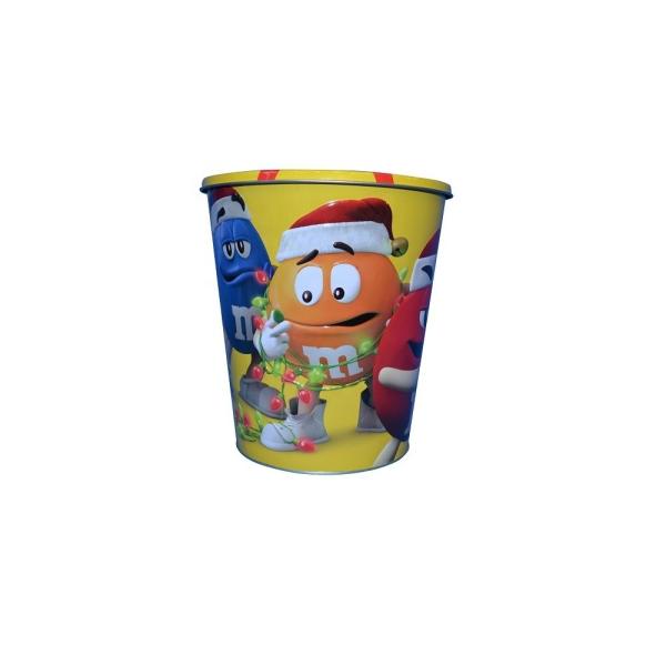 DADI 130oz Metal Popcorn Bucket Food Grade Tinplate Popcorn Metal Bucket with Lid