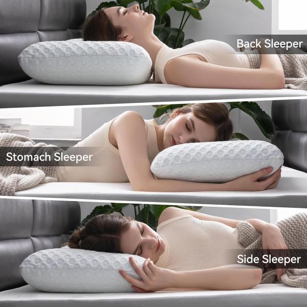 Experience Ultimate Comfort with Our Dual-Sided Gel Memory Foam Pillow Washable Cover