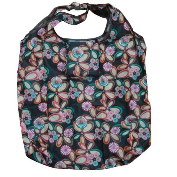 Flowered Nylon Storage Bags With Metal Chains For Gift Giving