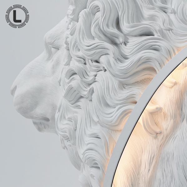 White lion LED floor lamp Living room Studio standing floor lamp(WH-VFL-17)