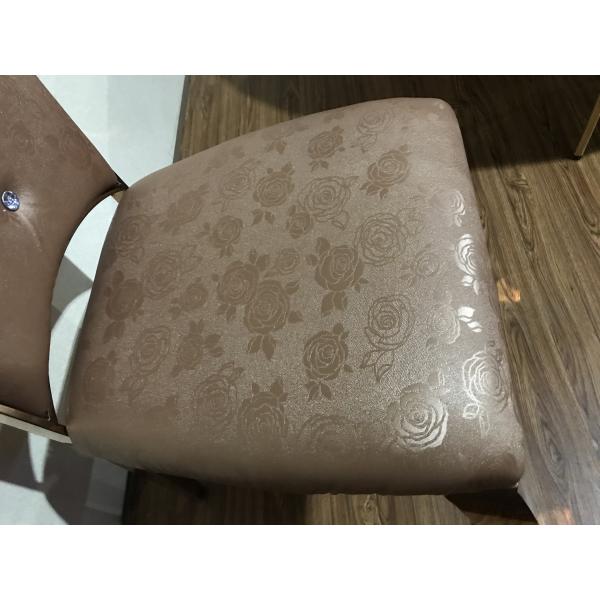 Leather Wrapped 107cm Stainless Steel Restaurant Chairs