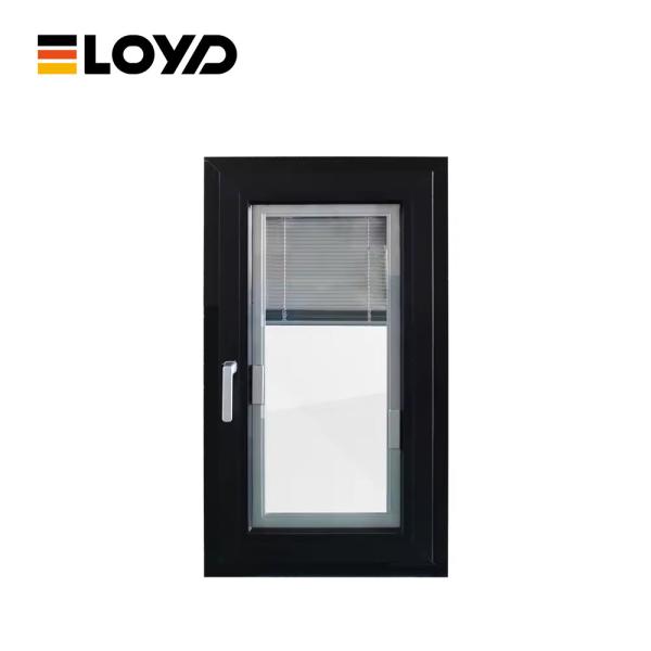 Custom Made Black Aluminum Hurricane Windows Tilt Turn Powdercoated