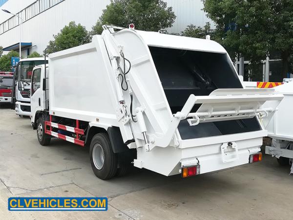 700P 190hp ISUZU Garbage Truck Compressed Rubbish Power Steering