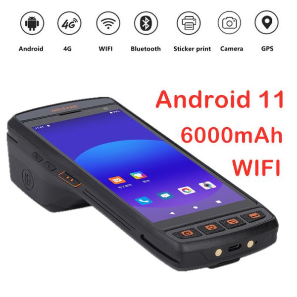 Android PDA with Built-in Thermal Printer Label & Barcode Scanner (1D 2D NFC) Mobile PDA in Stock