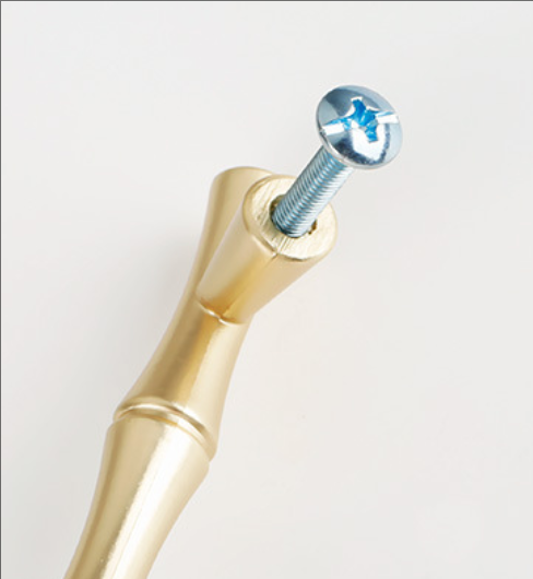 New Design Bamboo Shape T-Bar Door Pull Handles Zinc Alloy Furniture Handles for Cabinets Cupboards Dressers- for Drawers