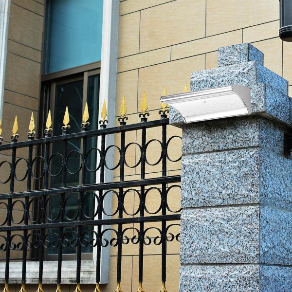 3 гарантии алюминиевого сплава лет светов на открытом воздухе IP65 сада солнечных делают 24 света водостойким стены датчика движения СИД солнечных