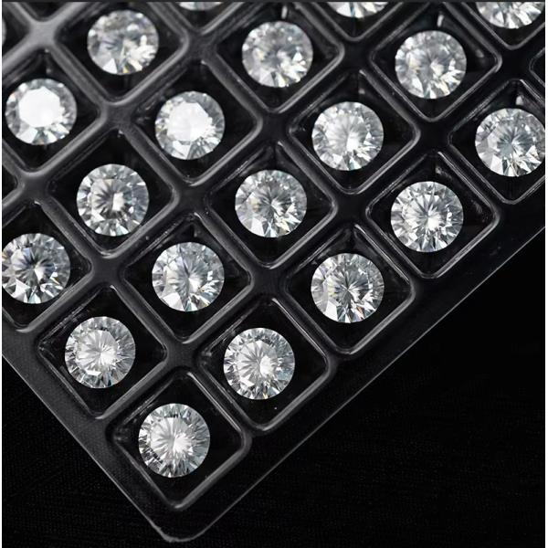 5mm-20mm VVS1 Белый круглый с отрезкой на ломкости Мойсанитовый камень