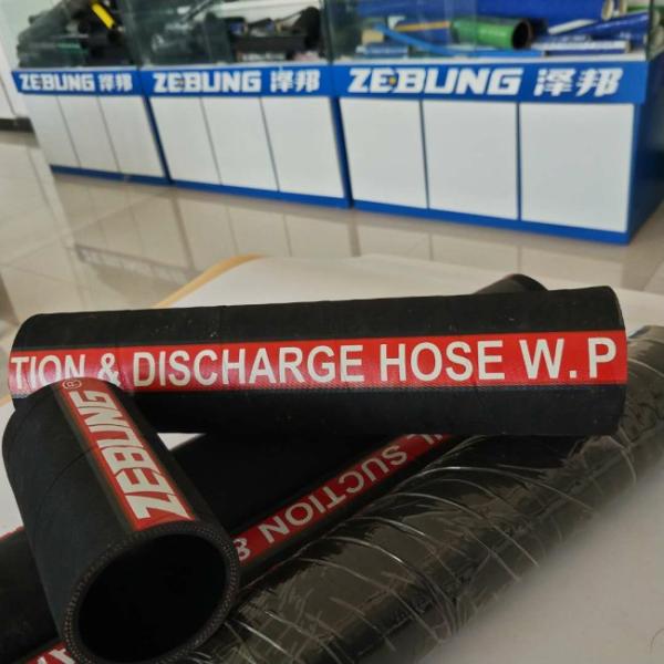 Diesel Oil Rubber Hose 38mm Fuel Suction Hose With Helix Steel Wire Synethic Rubber