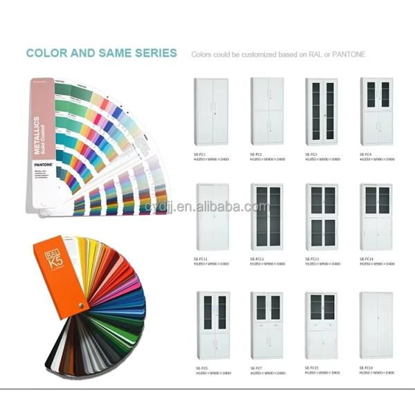 Metal Steel 2 Swing Door 4 Shelves Office  Filing Storage Cabinet Lock Organizer for Office Garage  School