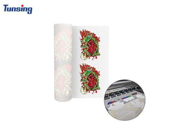 Película DTF PET de peeling quente e frio 60cm * 100m Película DTF para impressão de tecido de camiseta