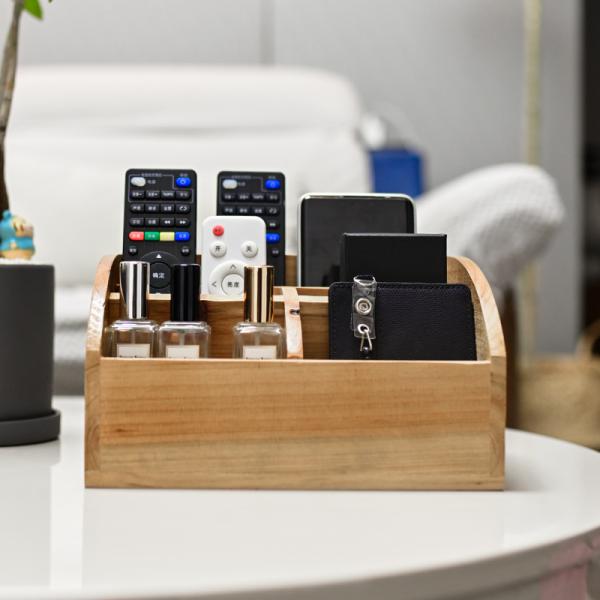 Гигиена Деревянный рабочий стол Организатор Хранилище Косметические коробки