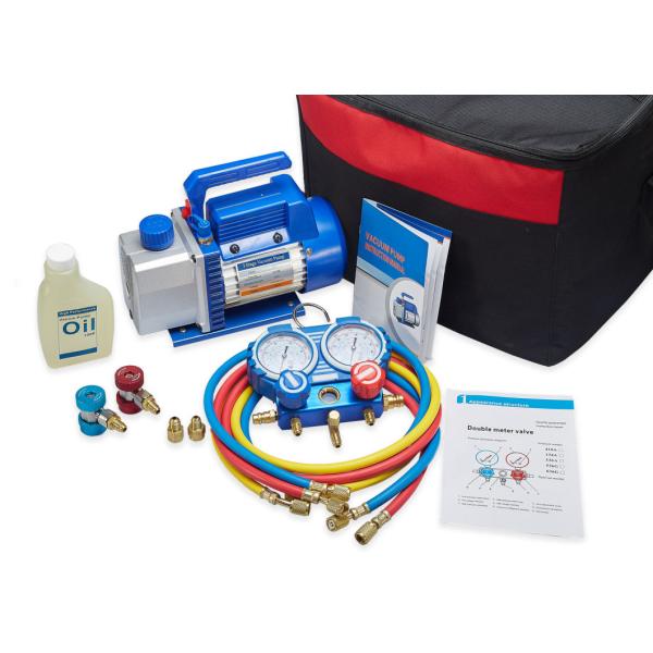 Vacuum Pump Refrigeration Manifold Gauge 68mm 134a Refrigerant Gauges