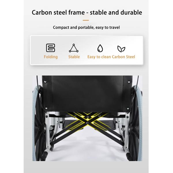 Manual Wheel Chair With Commode Elderly And Disabled Drive Medical Manual Wheelchair