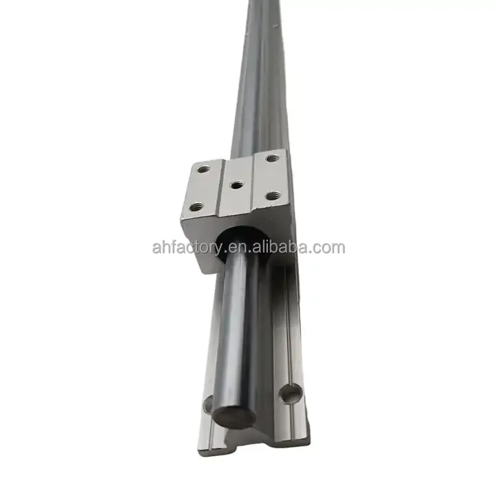 Customizable Length CNC Aluminum Round Linear Guide Rail SBR12 with SBR30UU Slide Block