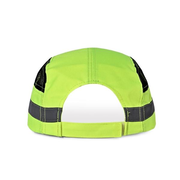 Adjustable CE EN812 Hi Vi Green Bump Cap 56cm 60cm Embroidery Logo