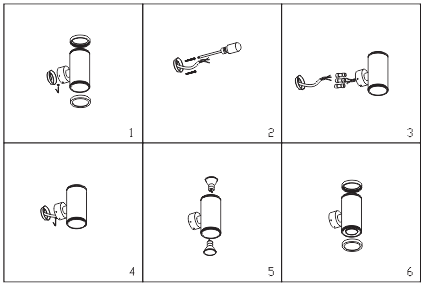 3W IP54 Classic Outdoor LED Wall Lights Cube Sconce Lighting Decorate Lamp CE RoHs 5 years warranty