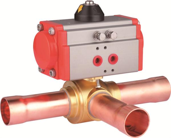 CFC HCFC HFC válvula de esfera elétrica de refrigeração para controlo de temperatura de -20 °C a 120 °C