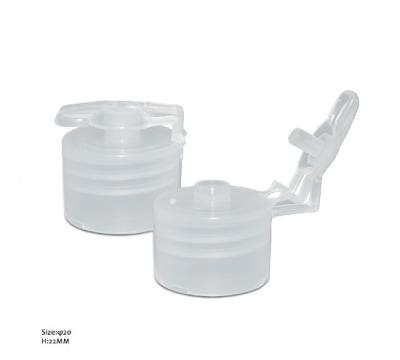 Customized Plastic Flip Top Caps White Tranparent Professional For Liquid Soap