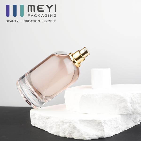 100ml Round Clear Glass Perfume Bottle with Magnetic Cap