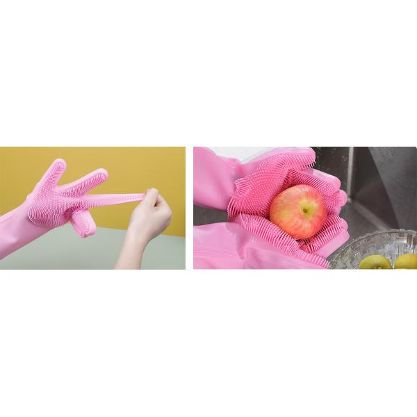 Cleaning Magic Kitchen Household Silicone Dish Washing Gloves
