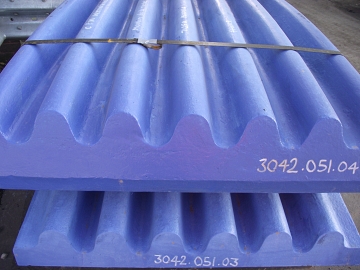 Terex JS Series jaw crusher plates jaw crusher spares Mn13Cr2 Mn18Cr2 manganese jaw liners