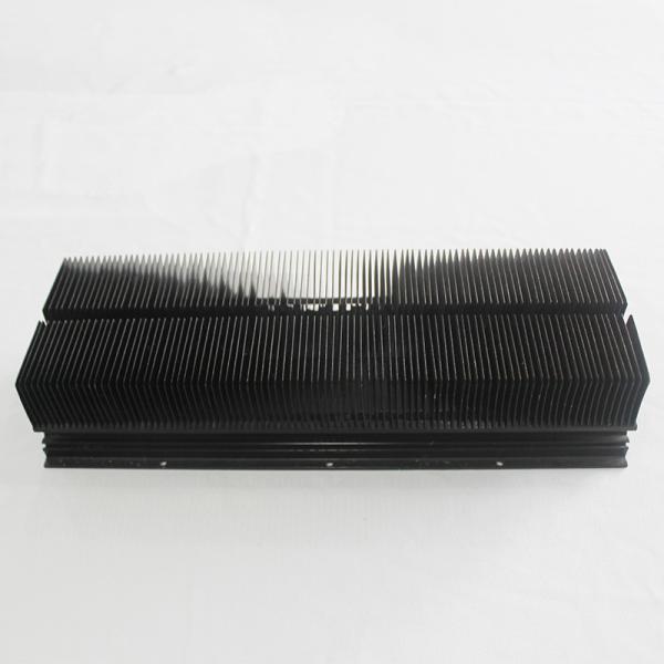 Black Anodized Al6063 Skived Fin Heat Sink For CNC Machine Anti Corrosion