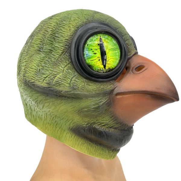 Latex Material Fantasy Mask for Role-Playing and Theatrical Use in One Size Fits Most Design
