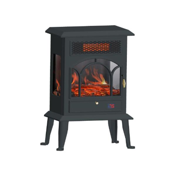 Master Flame Electric Fireplace Indoor Freestanding Mantel Heater 1500W