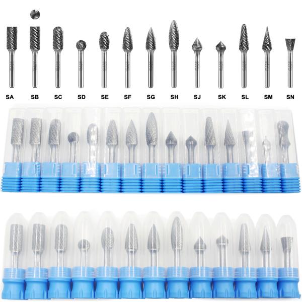 Taper Shape With Radius Tungsten Carbide Rotatory Double Cut for Tools Burr Plastic Generic Carbide Burr