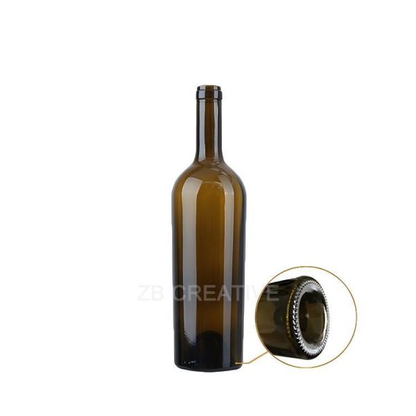 750ml Tapered Bordeaux Bulk Empty Wine Bottles Cork Top For Reserve Wine 610g 1726K-7