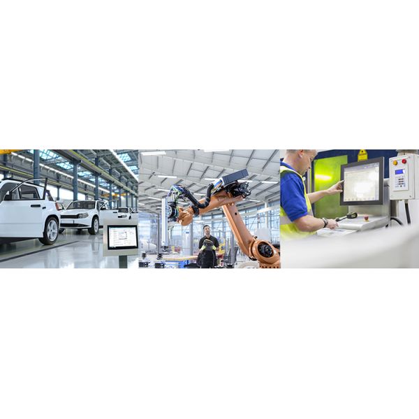 23.6-inch Fanless Industrial Touch Panel PC Rugged Embedded Computer USB/VGA/COM Interfaces All-in-One Machine 10-Point Touch 1