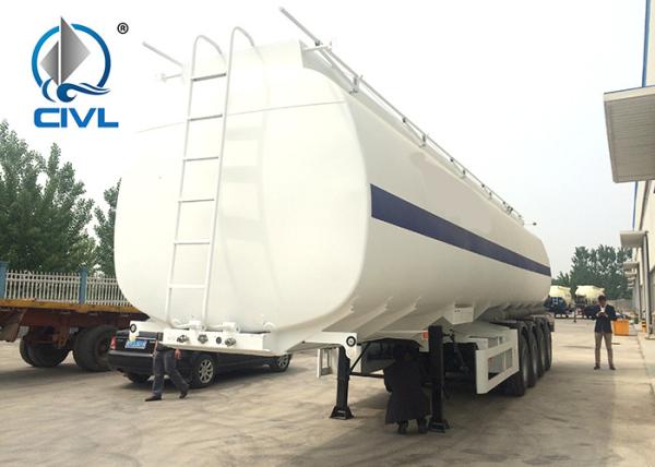 New SINOTRUK Carbon Steel 60 Cfm Oil Tank Semi Flatbed Trailers For Oil Fuel Transport