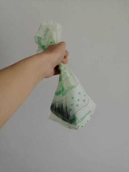Eco Friendly Compostable Pet Waste Bags , Biodegradable Dog Poop Bags