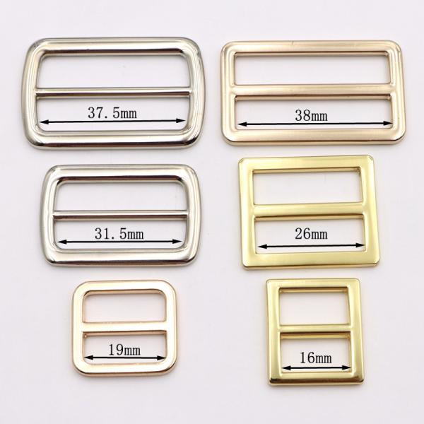 32mm Metal Slide Adjuster Flat Tri Glide Buckle Silver For Bags And Straps