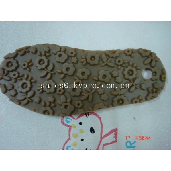 Лист профессионального ботинка outsole TPR резинового единственный резиновый, картина цветка