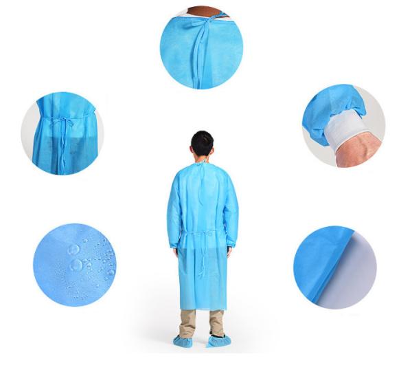 XXL Level 2 PPE Protective Isolation Gown Medical Disposable Products