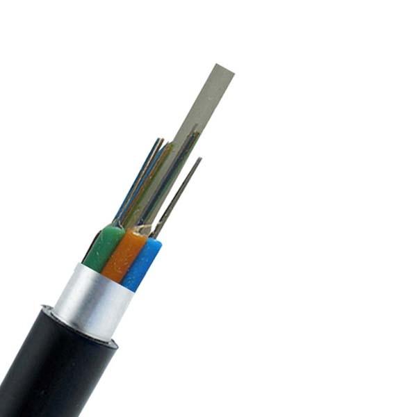 Anti Interference Indoor Fiber Optic Cable PVC Jacket Simplex GYFTA 53 Core