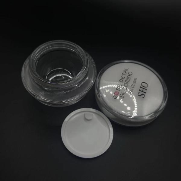 OEM 50g Glass Jar Containers Empty Cosmetic Jars  Wide Mouth Opening (MC-G-530)