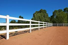 Weatherproof Rust Proof Quick Install PVC horse fence for Arena Pasture Ranch