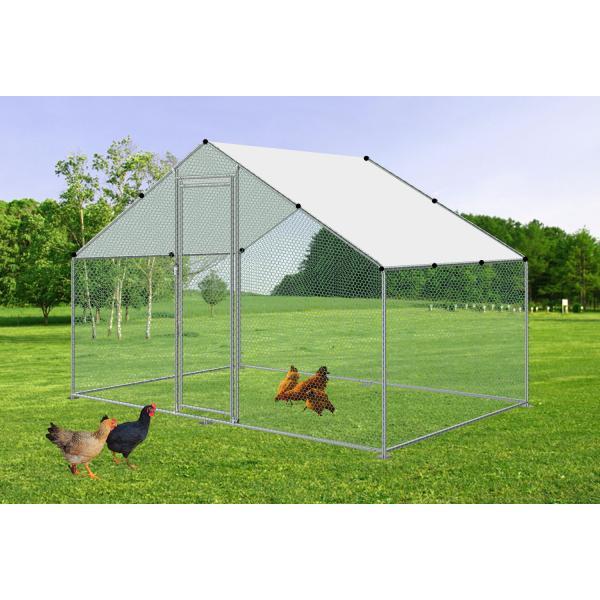 Chicken Run Kennel Chicken Cage 3x2m Walk in Coop for Poultry Dog Rabbit Hen Cage Pen Metal Door